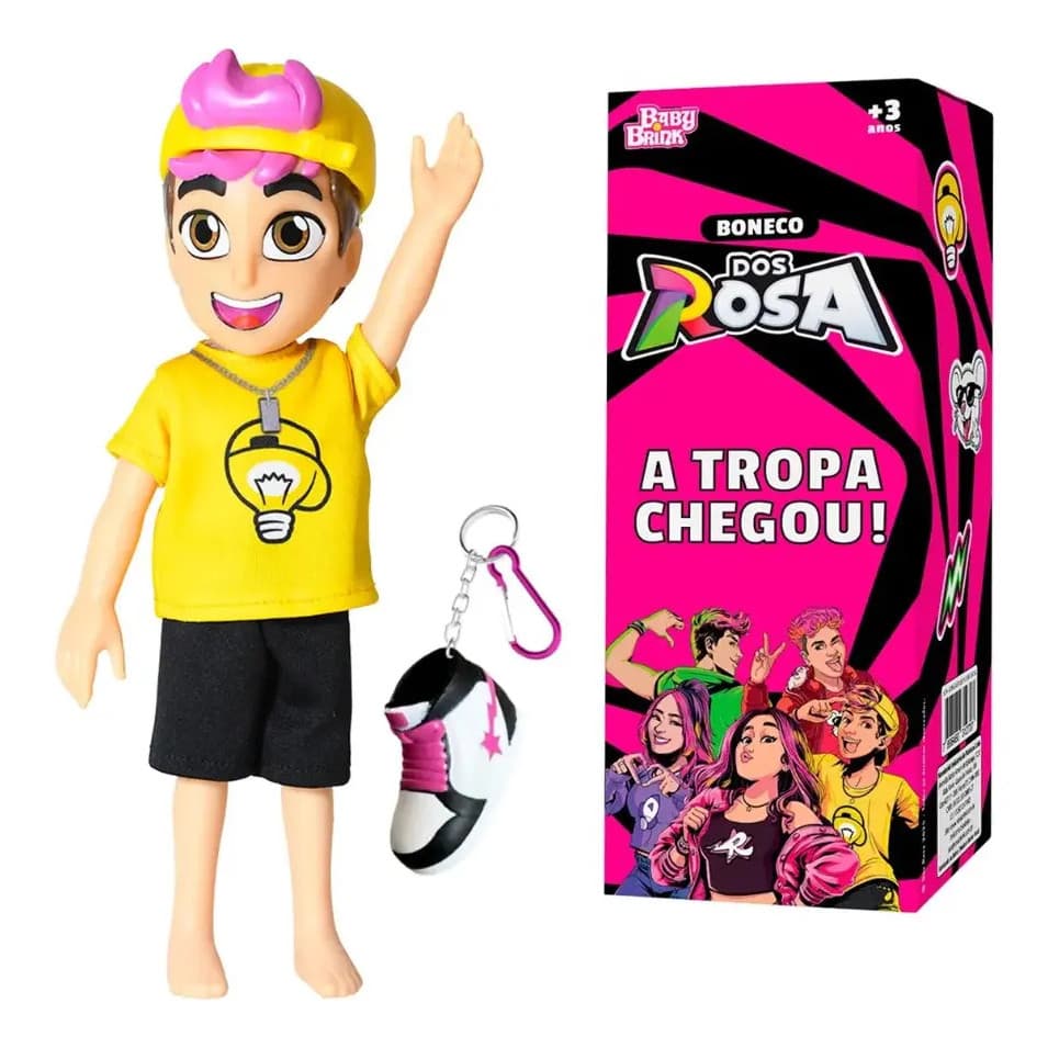 Boneco Leozin Dos Rosa 26cm - Baby Brink