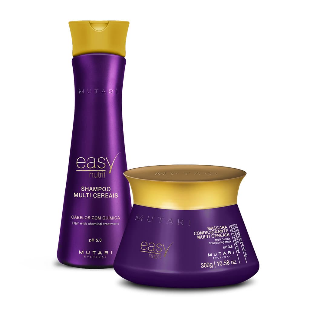 Kit Easy Nutrit Shampoo 240ml + Máscara 300g Mutari