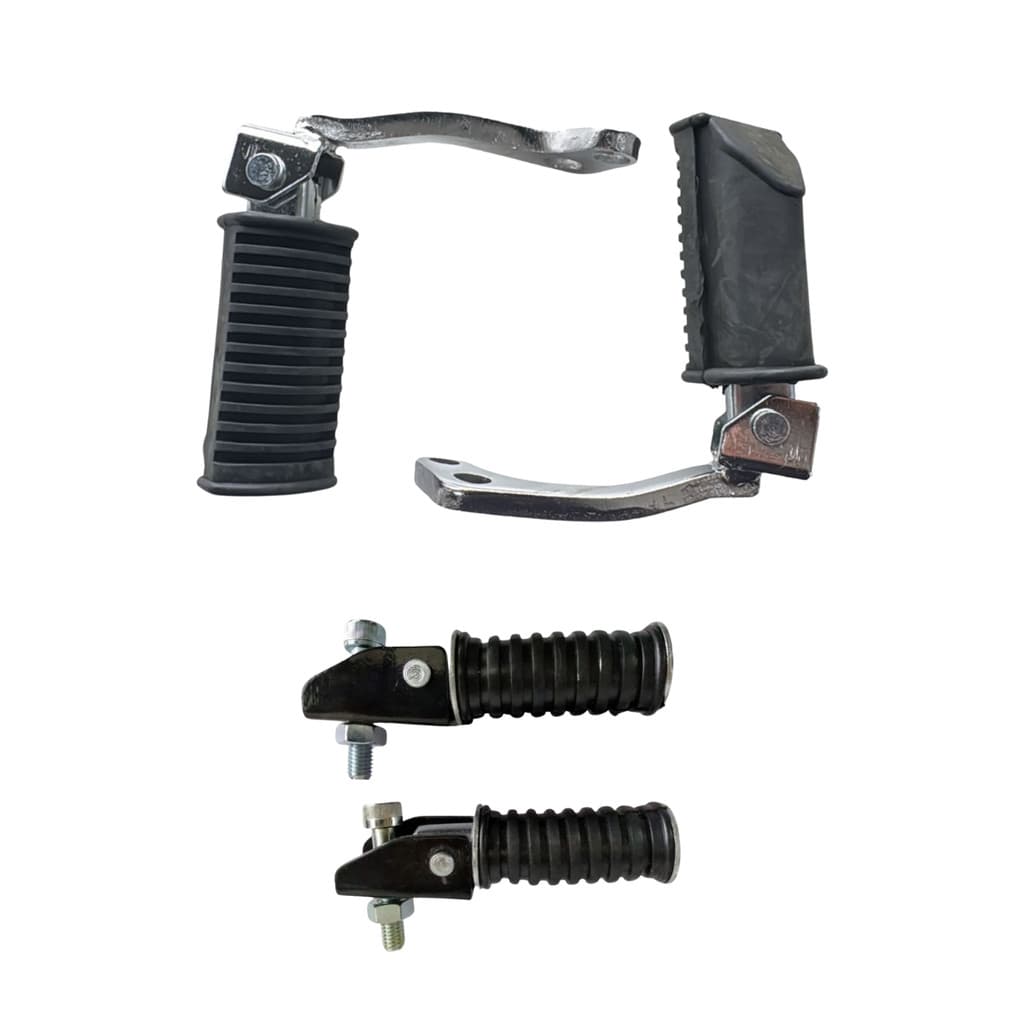 KIT  PEDALEIRAS DIANTEIRA E TRASEIRA P/ SUZUKI INTRUDER 125