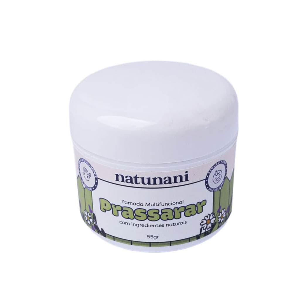 Pomada Natural Vegana Cicatrizante Natunani Prassarar Pote