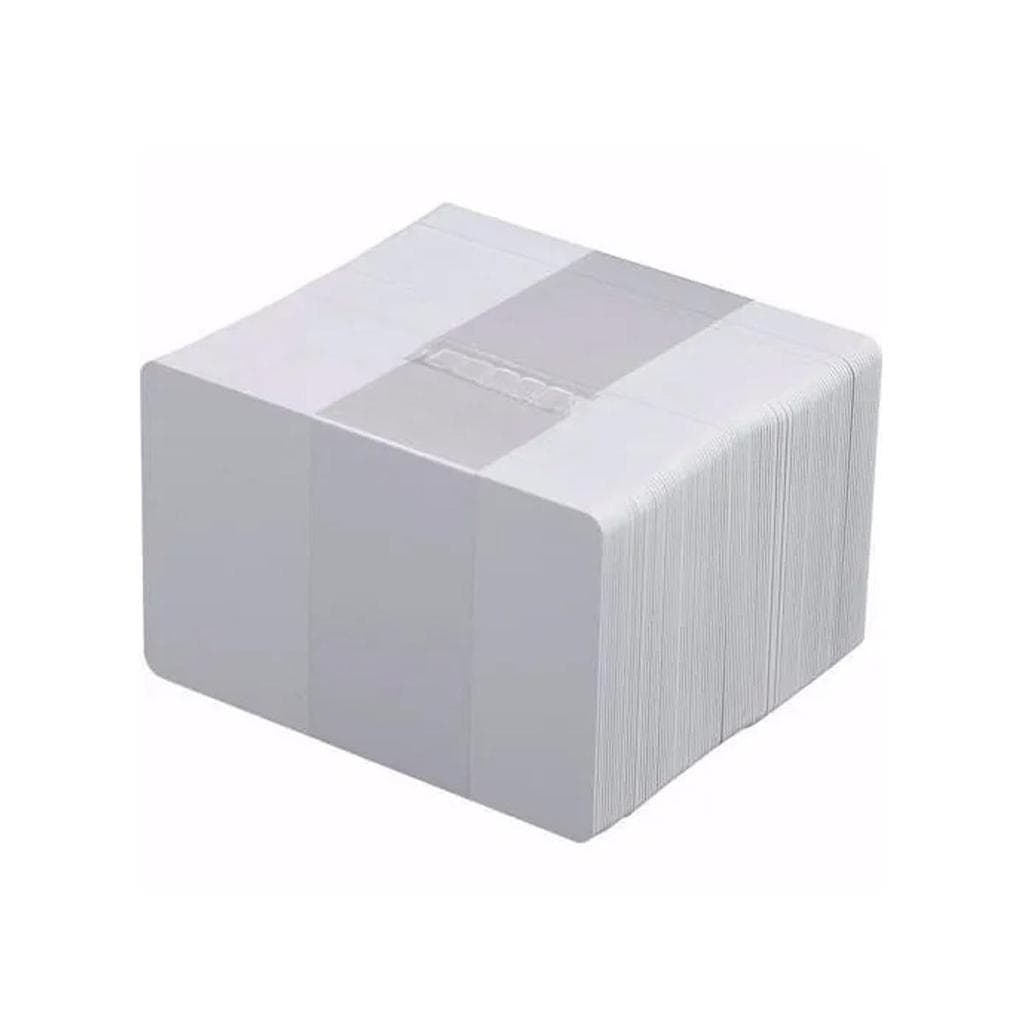 Cartão De Pvc Branco Pra Crachá 54 X 86 mm 0,76 mm 100 Unidades
