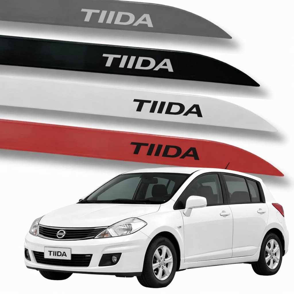 Friso Lateral Para Tiida Todos Anos Branco Aspen 2008 A 2013