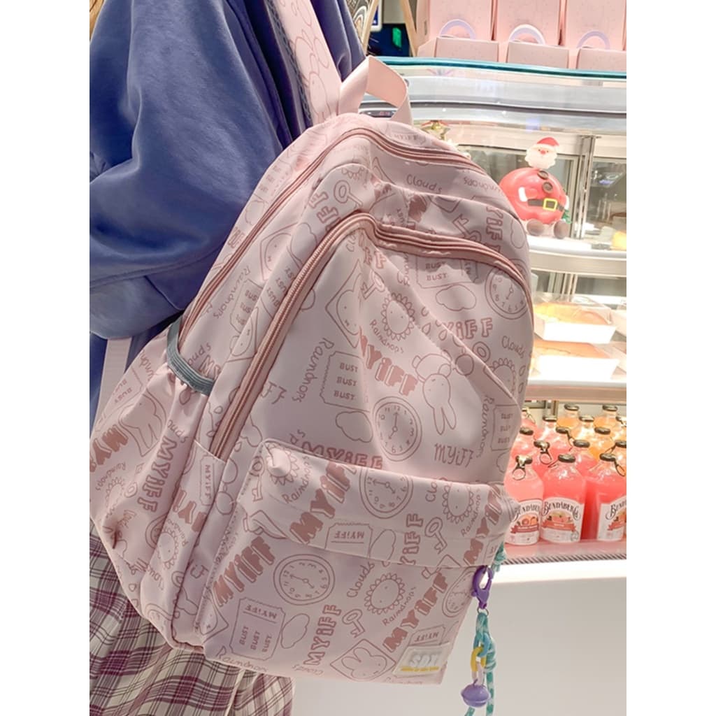 2026 Novo Estilo Mochila Meninas Alunos do Ensino Fundamental Terceira a Sexta Série Meninas Alunos do Ensino Médio de A