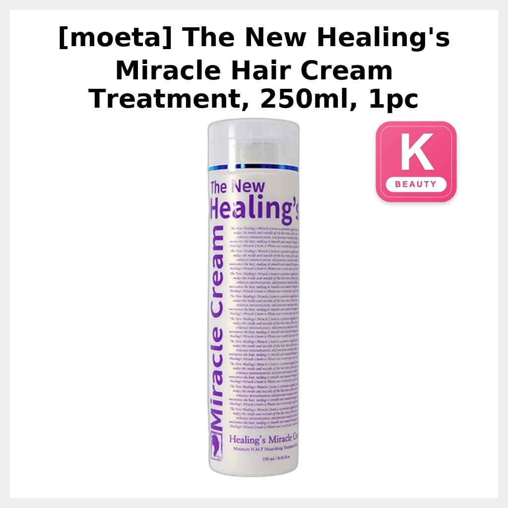 [moeta] The New Healing's Miracle Hair Cream Treatment , 250ml , 1 Unidade/Creme De Cabelo Coreano/Controle De Frizz Por