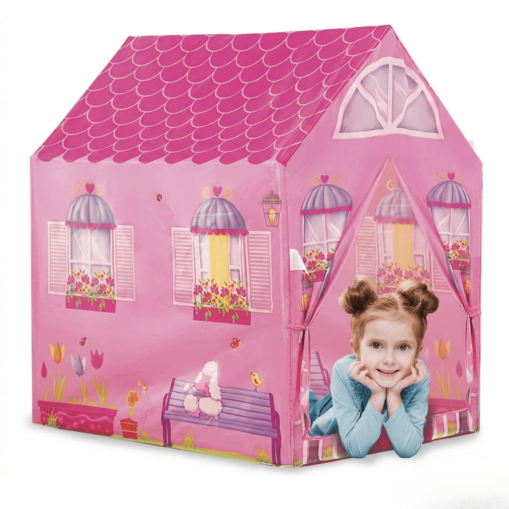 Barraca Infantil Minha Casinha Rosa Tecido Fácil Montar  95cm x 102cm x 72cm Selo Inmetro