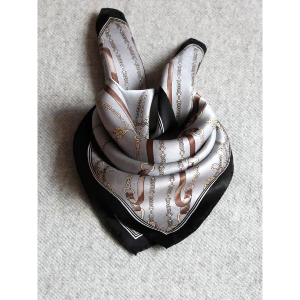 Masculino feminino estilo cetim amoreira seda simples Crepe cetim cinto corrente pequeno lenço quadrado cachecol de seda