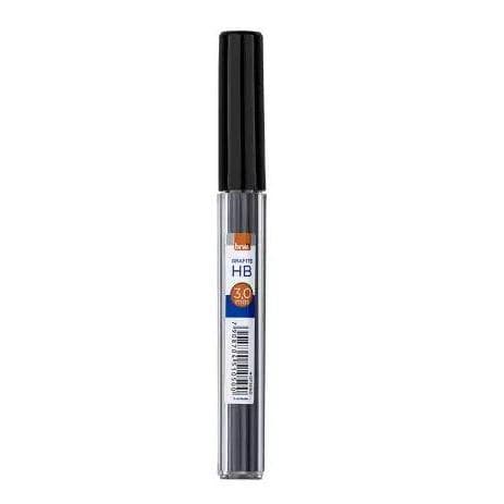 Kit 4 Tubos De Grafite BRW 3.0mm HB 3 unidades
