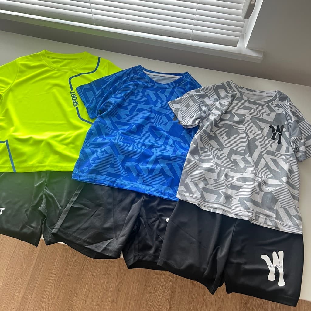Verão meninos terno esportivo de secagem rápida terno basquete correndo terno de Fitness roupas infantis 110-160