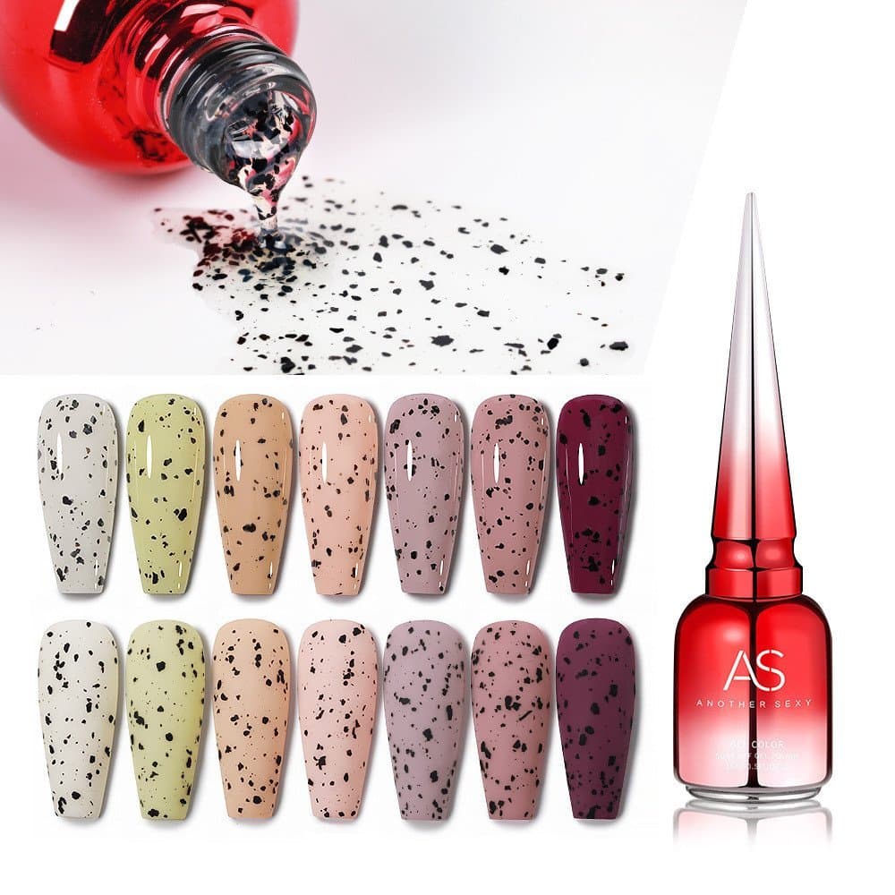 Esmalte em Gel AS Quail Egg Shell, Quail Spot Gel, pode ser usado como base para qualquer cor, nova cor tendência de 202