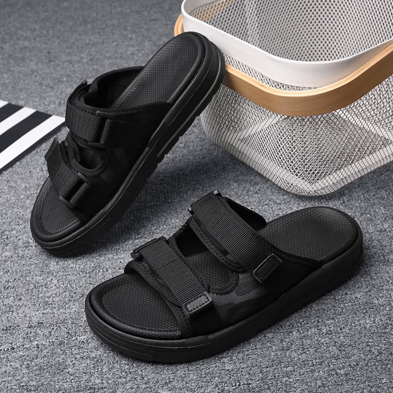 Chinelos masculinos ins na moda verão exterior Wear praia Casual sandálias antiderrapantes chinelos masculino verão infl