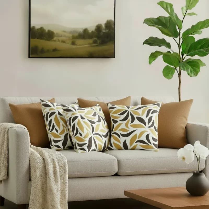 Kit 6 Capas de Almofada 45x45 Gorgurinho Estampadas Promoção Decorativa Sala