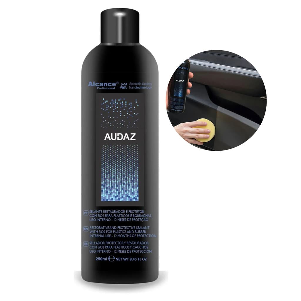 Audaz  Restaurador e Protetor de plasticos internos 250ml Alcance