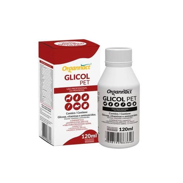 Glicol Pet 120ml Suplemento Energético para Cães e Gatos