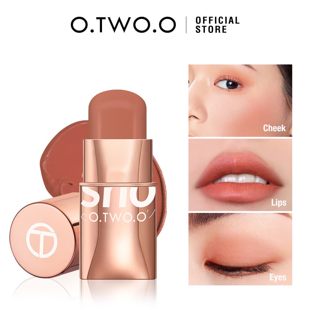 OTWO.O Blush Creme Sedoso Reparador Melhora a Tez Natural Nude Maquiagem Blush Creme Maquiagem SC049