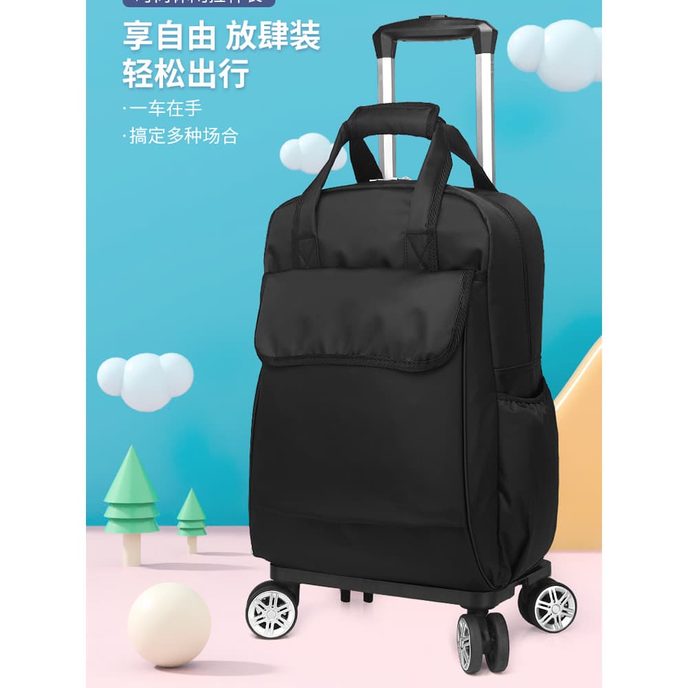 Universal avião roda dobrável carrinho saco de tecido à prova dwaterproof água portátil leve saco de viagem carrinho de