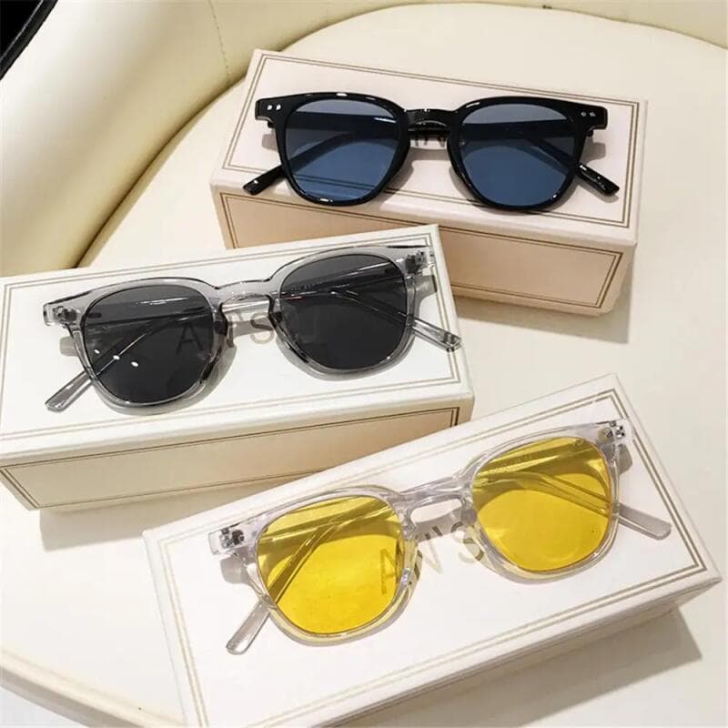 Óculos de Sol Quadrados Vintage, de Oversized para Mulheres, Óculos de Sol Masculinos, Óculos de Sol Pretos,