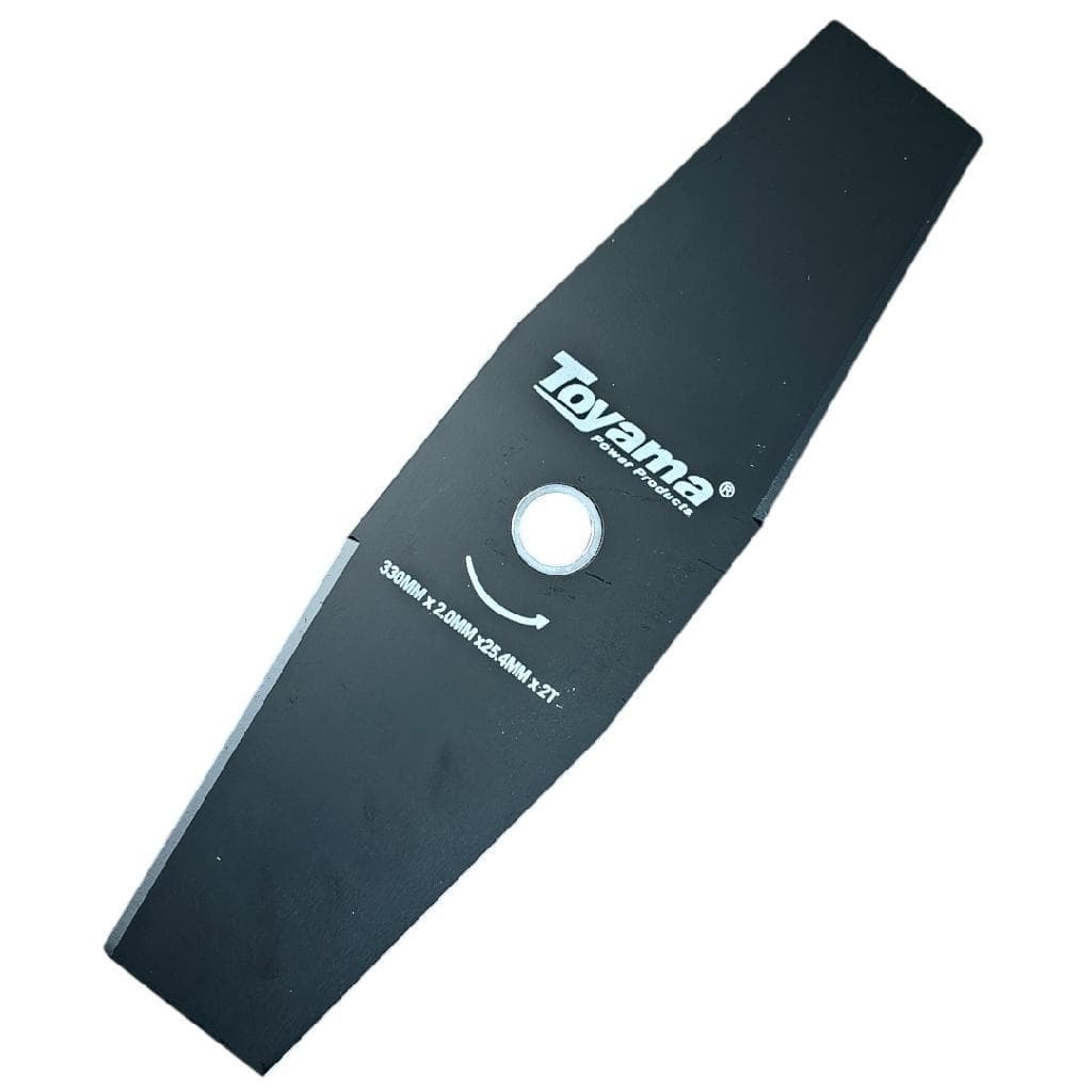 Lâmina 2 Pontas Faca Roçadeira 330mm Furo 25,4mm + Adaptador Furo 20mm