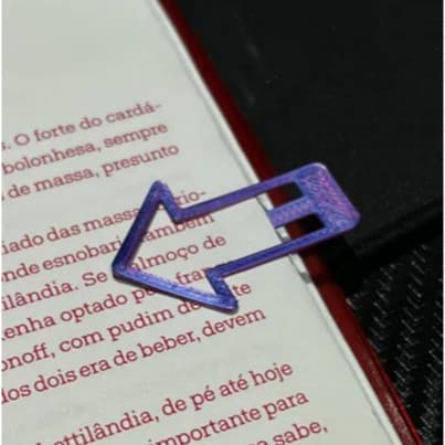 Kit Marcador de Página Seta 3D Sustentável PLA Colorido Criativo para Livros e Planners