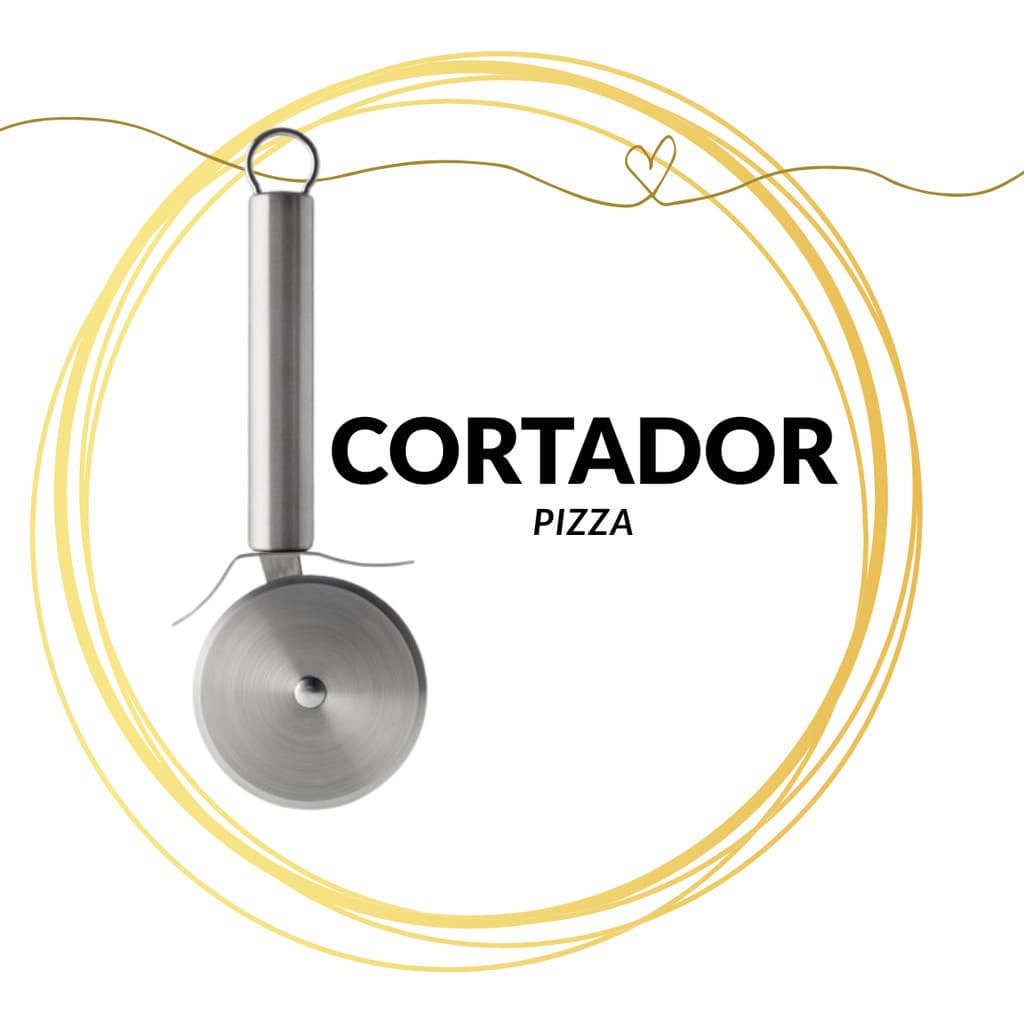 Cortador de Pizza Aço  Inox Produto prático, resistente e indispensável!