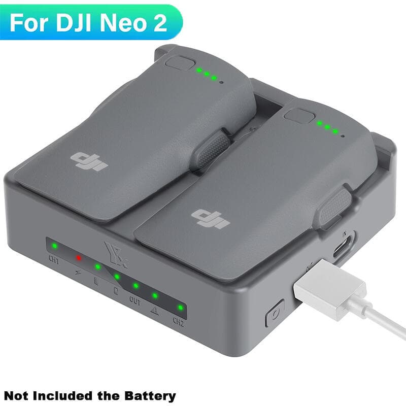 Hub De Carregamento De Bateria Bidirecional Para DJI NEO 2 LED Caixa De Carregador Rápida Portátil Caso Acessórios De Dr