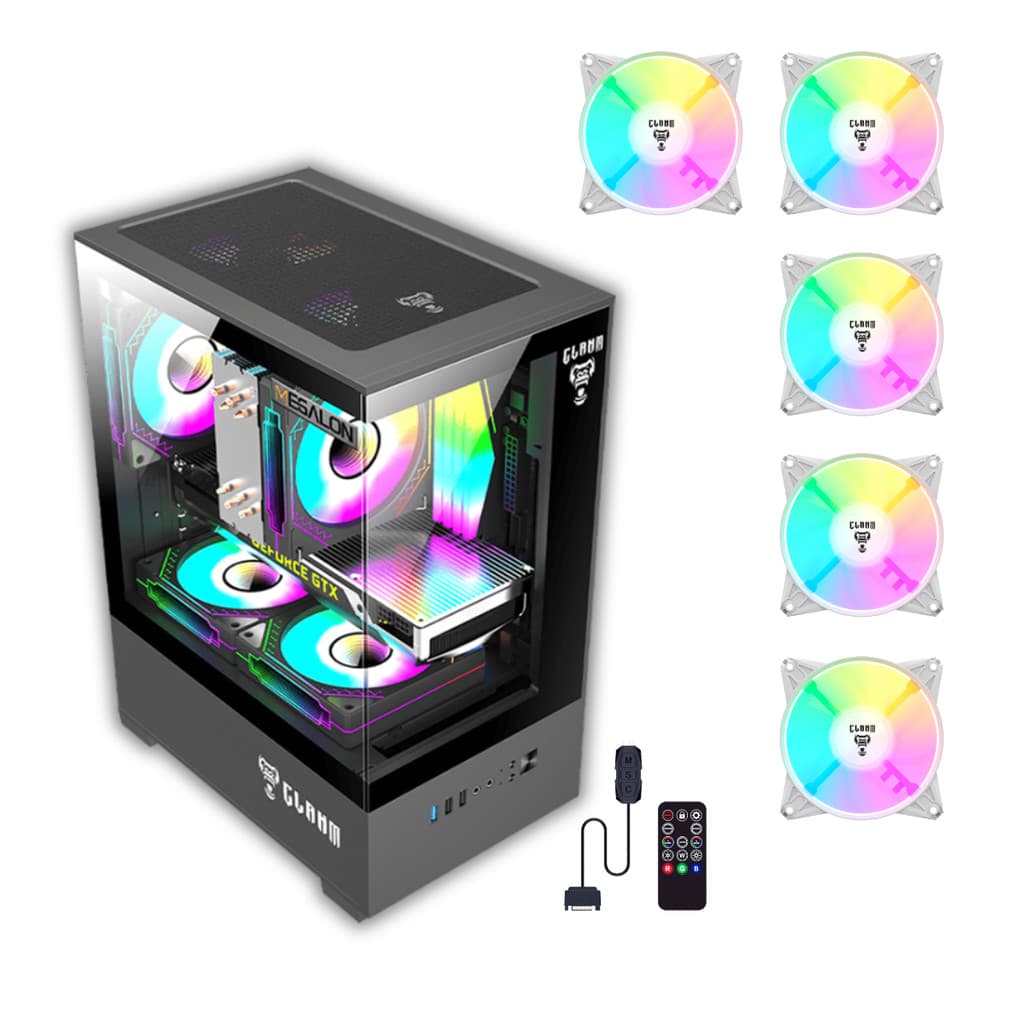 Gabinete Gamer Night Megalon 5 Fan Branca ARGB Controladora Clanm
