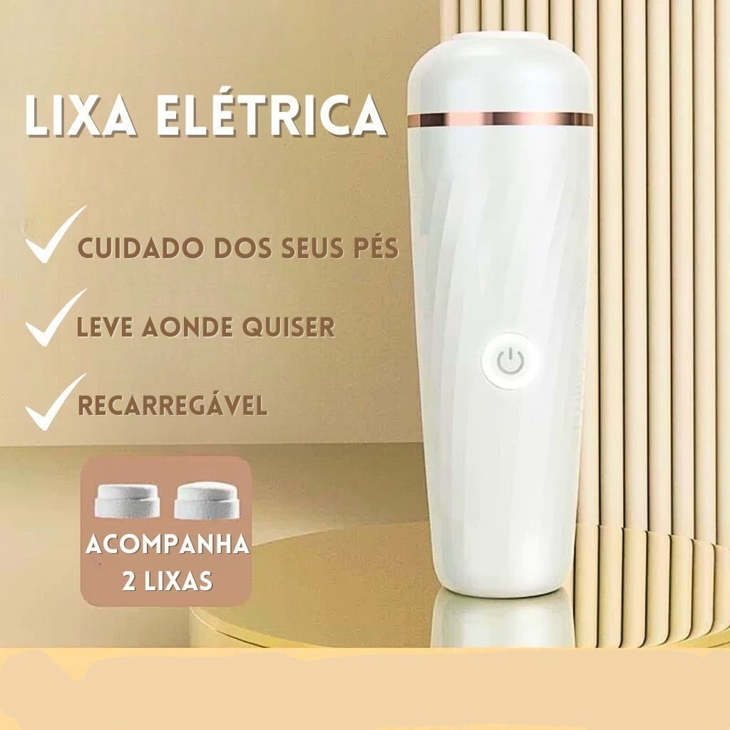 Lixa Elétrica Para os Pés Recarregável Uso Prático // USB // Lixadeira Para o Pé - LOJA TX