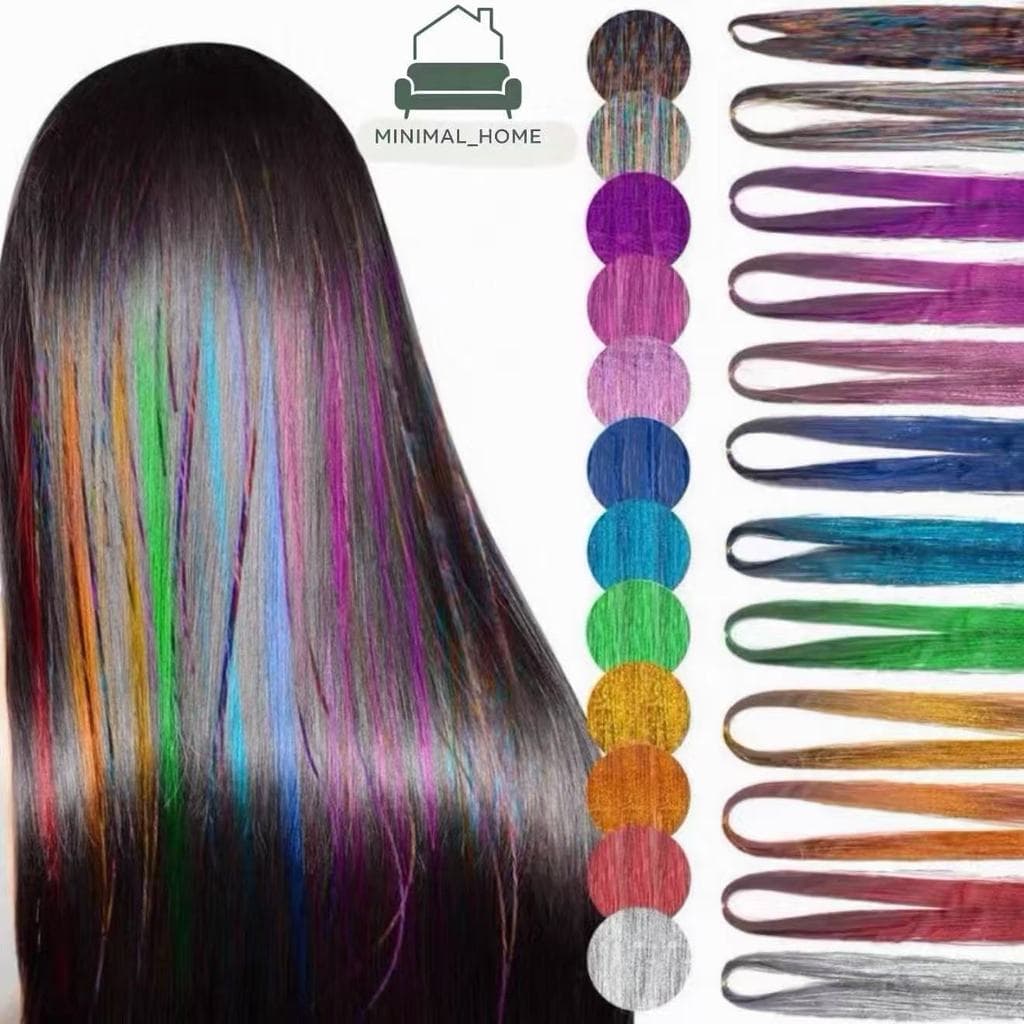 Peruca 93cm Laser Colorida WJ-018 | Material Resistente com Dupla Duração e Brilho Intenso