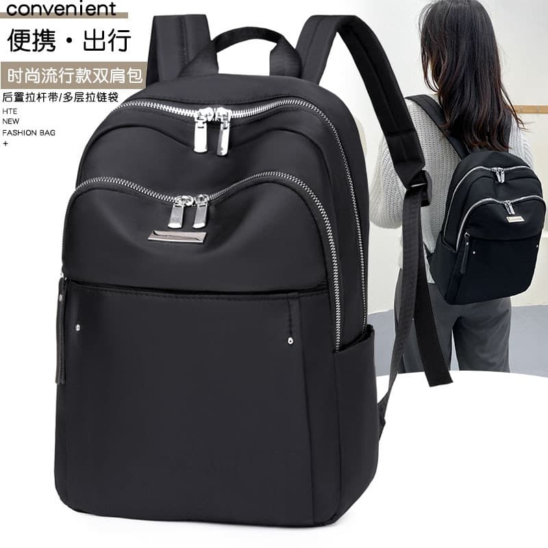 2024 novo estilo mochila de grande capacidade verão senhoras de meia-idade mochila impermeável Oxford pano saco de escol