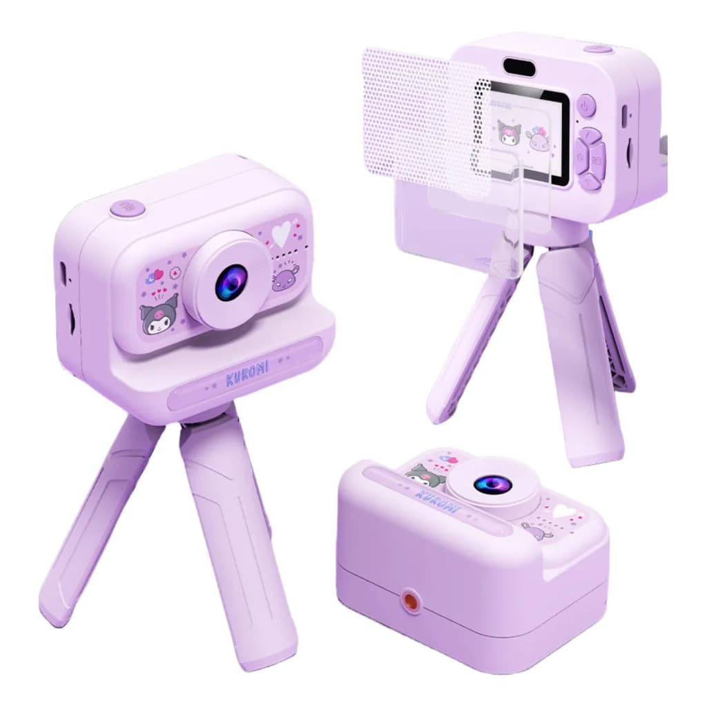 Mini Câmera Sanrio Original para Crianças, 48MP HD, 32GB, Portátil e Compacta, Presente Aniversário Perfeito  Meninas.