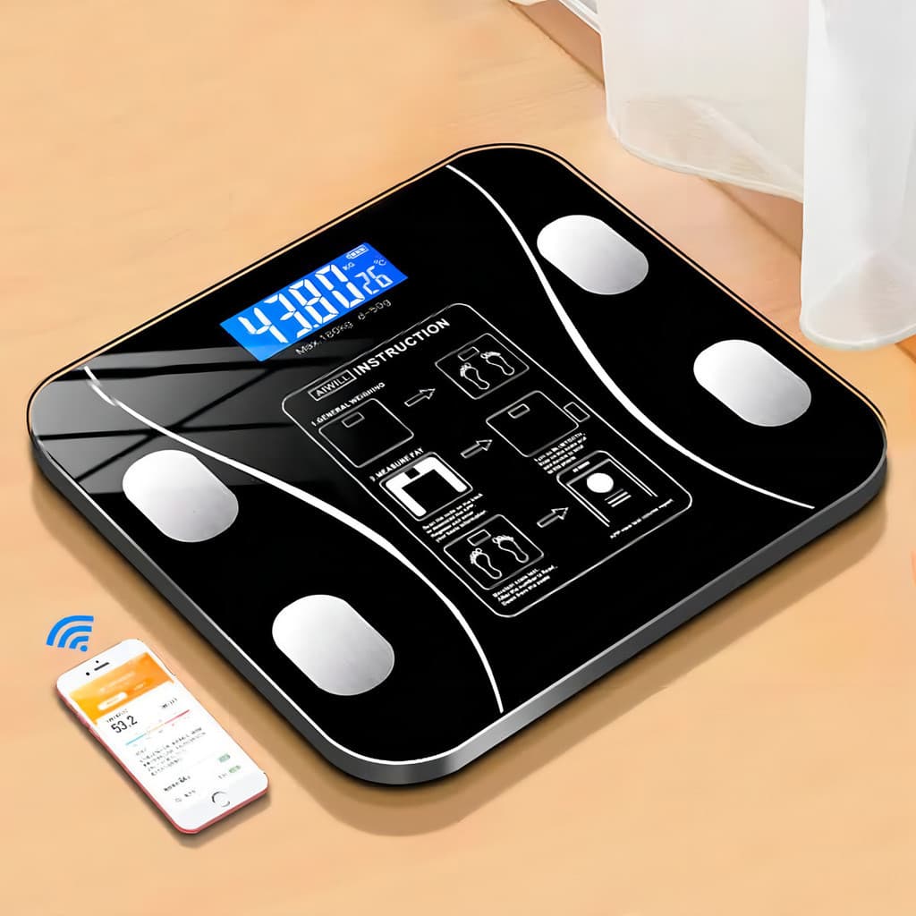 Balança Bioimpedância Bellator 2401 180kg Bluetooth Composição Corporal App
