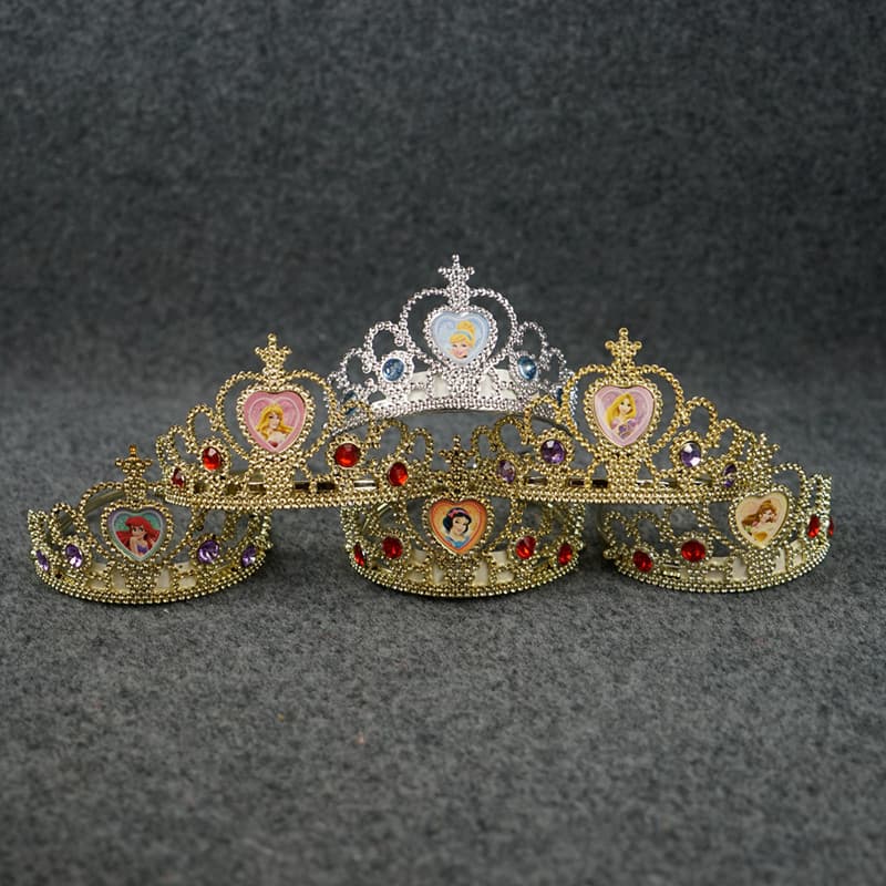 Crianças acessórios para o cabelo princesa coroa princesa vestido acessórios neve branca cinderela princesa sino coroa