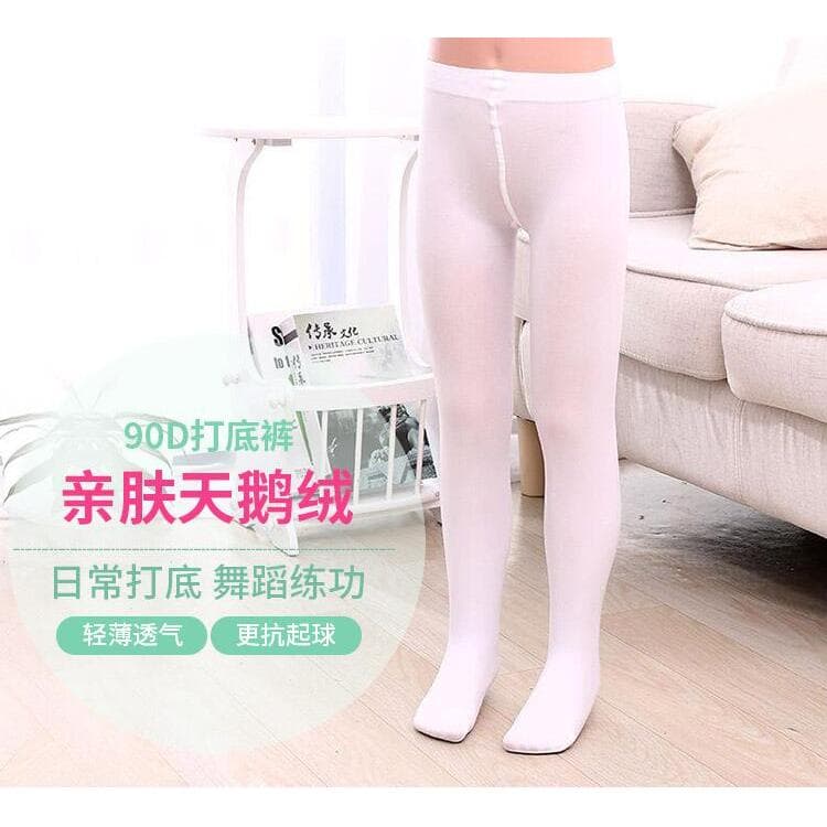 Adulto meias de balé outono inverno forro de lã Leggings meia-calça crianças meias de dança branca meias grandes meias f