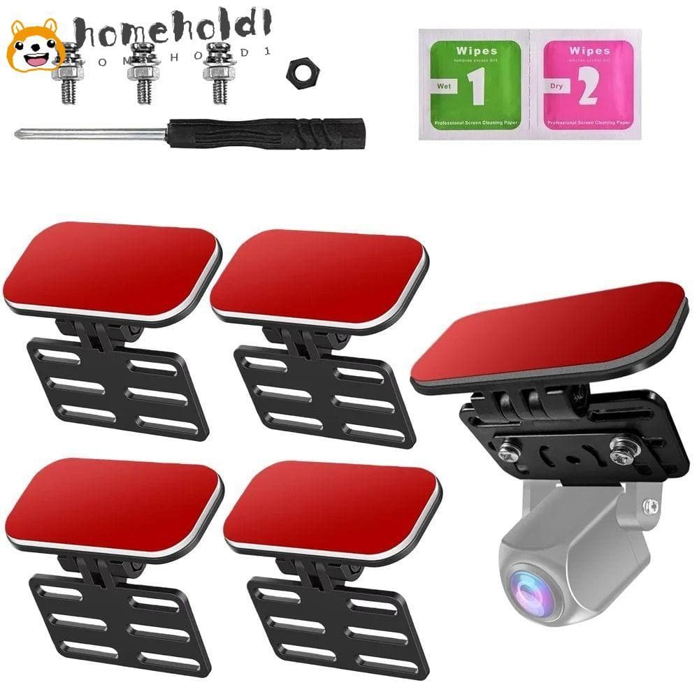 Suporte Para Câmera Traseira HOMEUVOE , De Montagem ABS De Backup , Painel Vermelho Preto