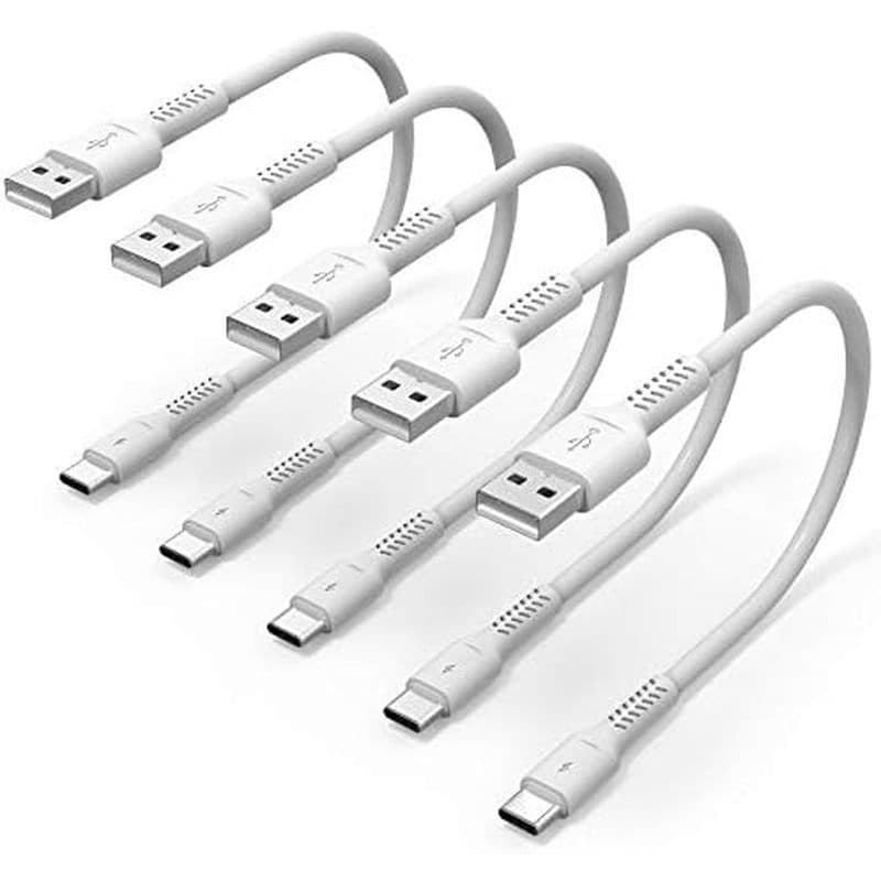Cabo USB C Curto De 6 Polegadas Carga Rápida Pacote Com 5 A Para Type 3A De Carregamento Rápido Estação Compatível Samsu