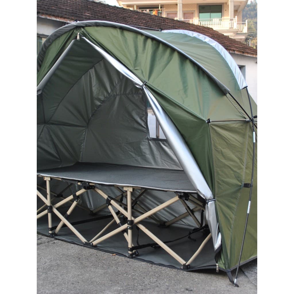 Barraca de acampamento ao ar livre, barraca de bicicleta de ciclismo, barraca quente, sem cama de acampamento interna
