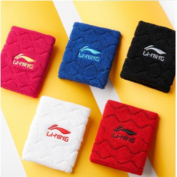 Li Ning impresso toalha pulseira multicolorido absorvente de suor Anti-entorse basquete Badminton tênis de mesa absorven