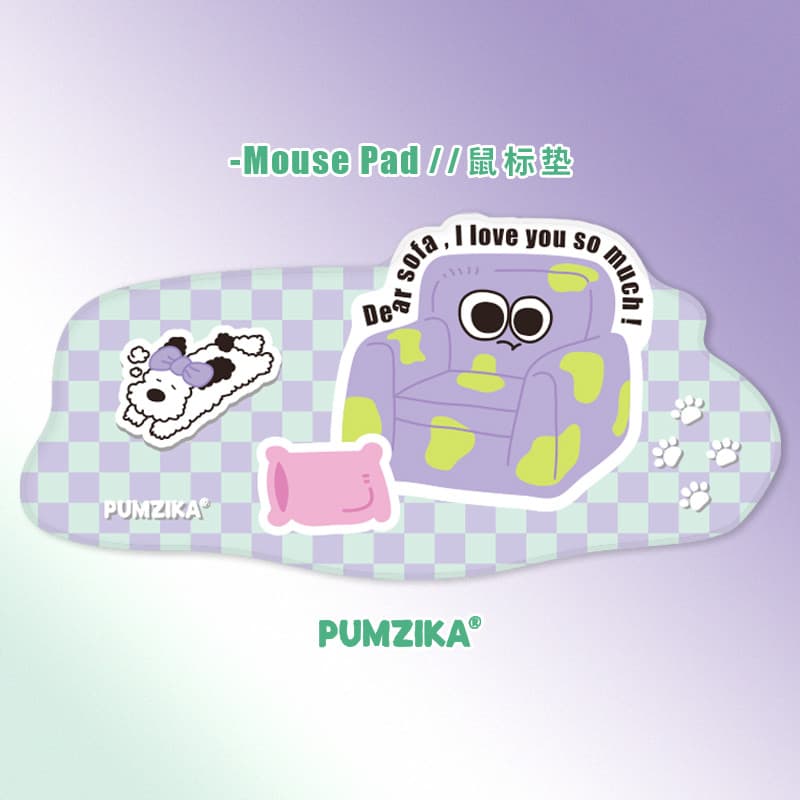 Original roxo verde sofá cão bonito grande tapete de mesa jogo grande Mouse tapete tamanho grande antiderrapante