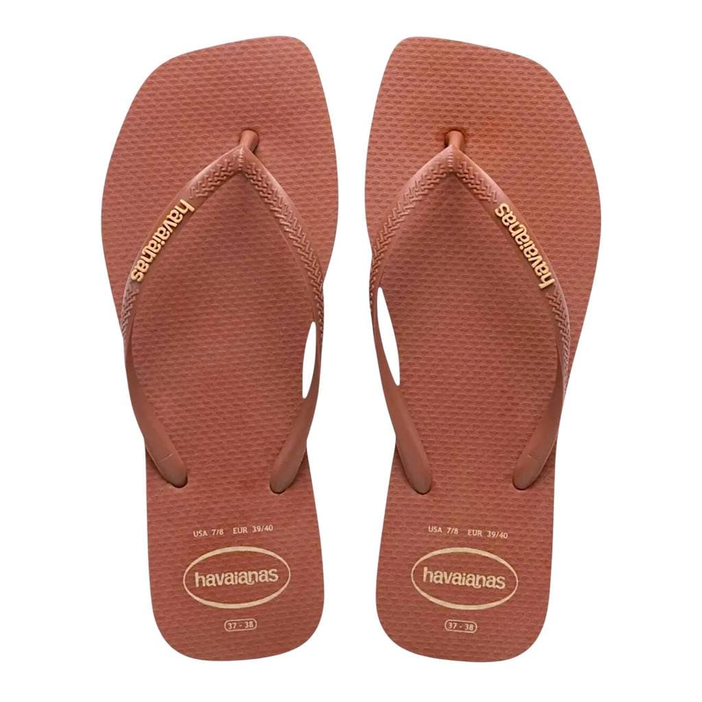 Chinelo Havaianas Feminino Slim Square Logo Pop-Up Original