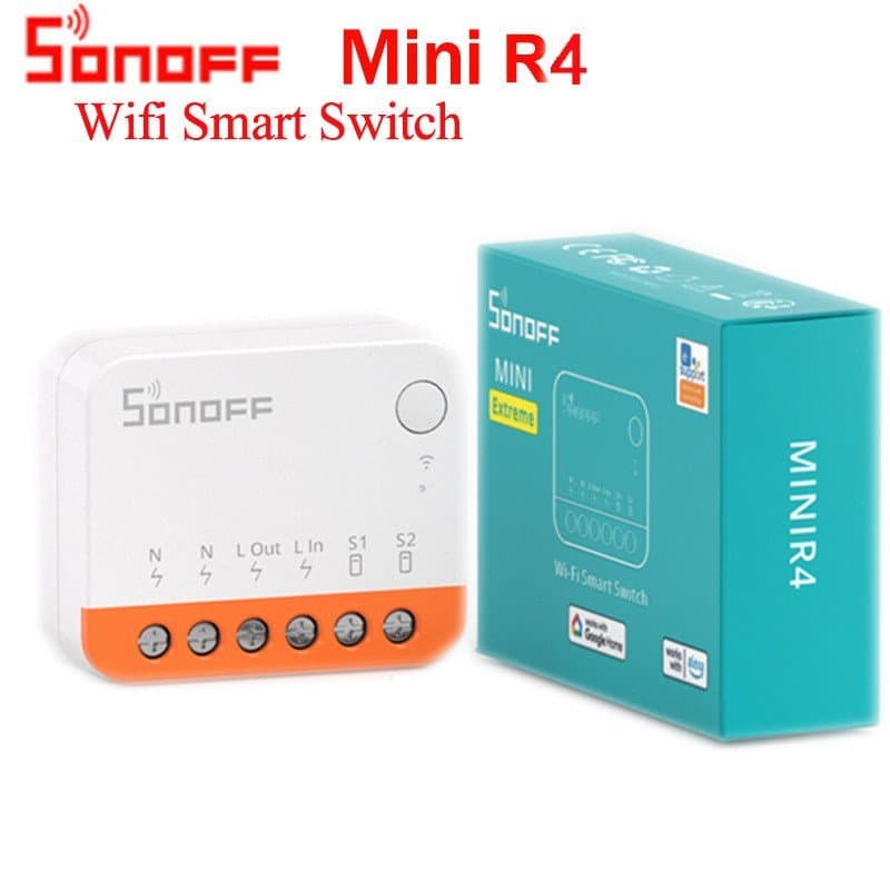 Sonoff Mini R4 Mini Interruptor Inteligente WiFi com Controle Remoto e Temporizador Fácil Micro-Link minir4
