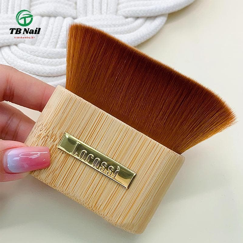 TB-Unhas De Madeira Ferramenta Da Arte Do Prego Limpador Escova De Limpeza De Poeira Macia Acrílico UV Polonês Gel Manic