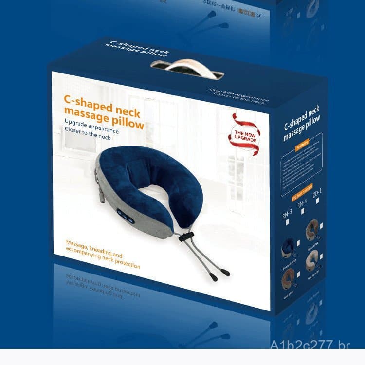 Almofada de massagem cervical para uso em carro e casa, com amassamento elétrico e aquecimento, vendida por fabricante n