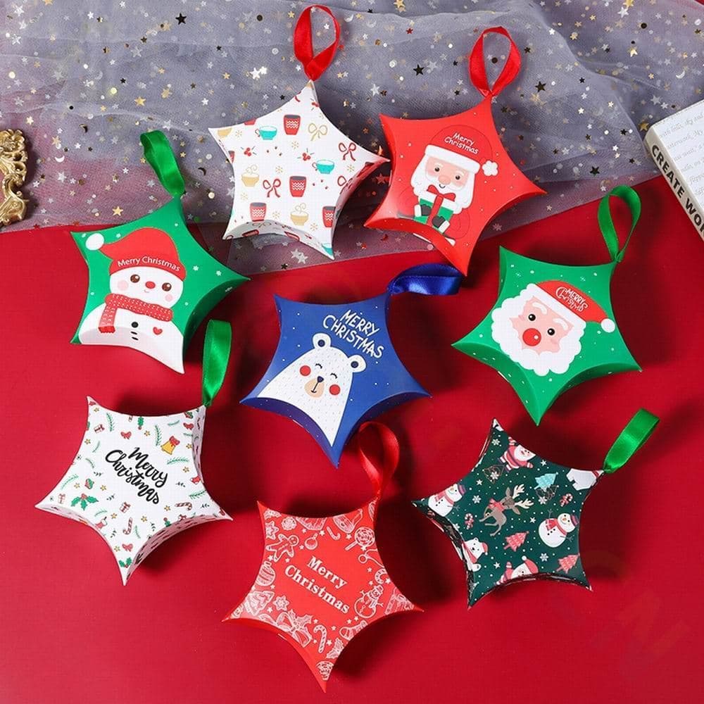 8 preço criativo caixa de doces de natal caixa de presente de natal dia dos namorados desejando estrela caixa de present