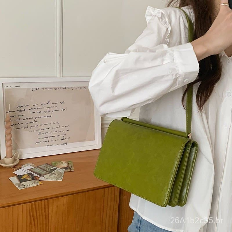 Bolsa acordeão retrô francesa, nova coleção de verão 2026, versão coreana, design exclusivo, bolsa de ombro e axila, bol