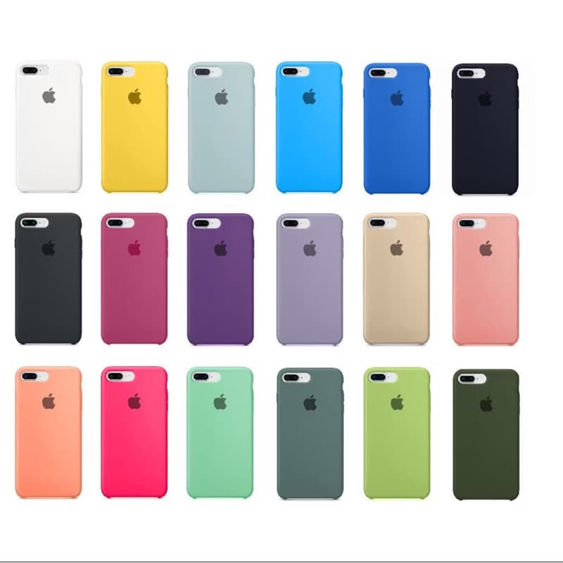 Case Capinha Silicone Veludo Camurça Iphone 7 Plus 8 Plus Capa Aveludada Película 3D Vidro Loja da Pri