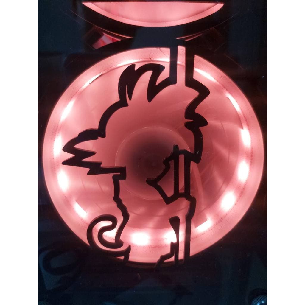 Fan de pc  drangon ball/ Fan Grill 3D para Cooler de PC