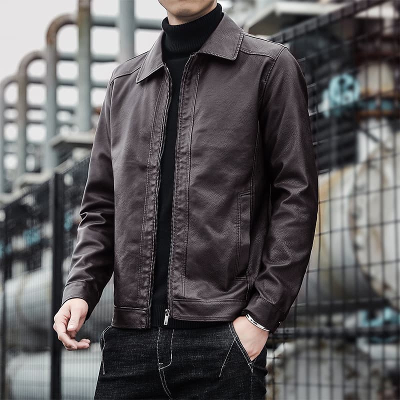 2023 outono inverno novo estilo jaqueta de couro do plutônio jaqueta masculina versão coreana Casual juventude moda boni