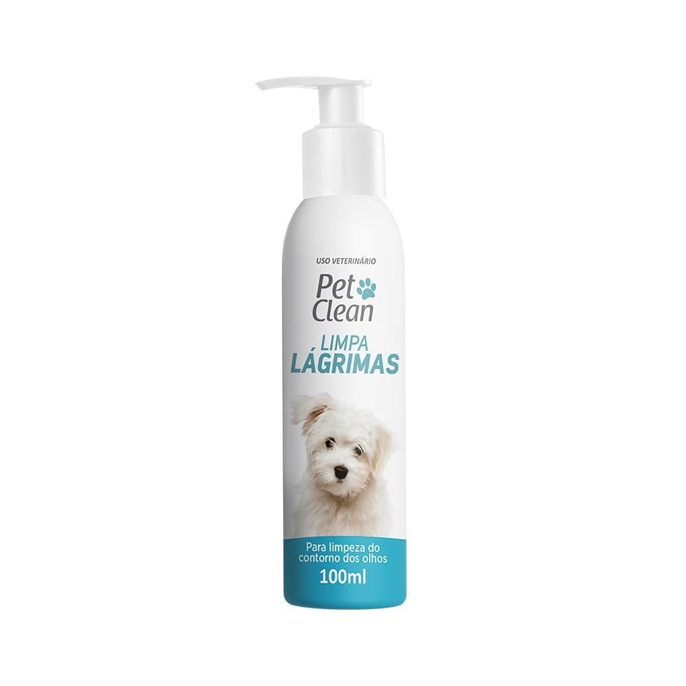 Higienizador Limpa Lágrimas Limpeza de Secreções Cães E Gatos 100ml Pet Clean Envio Imediato