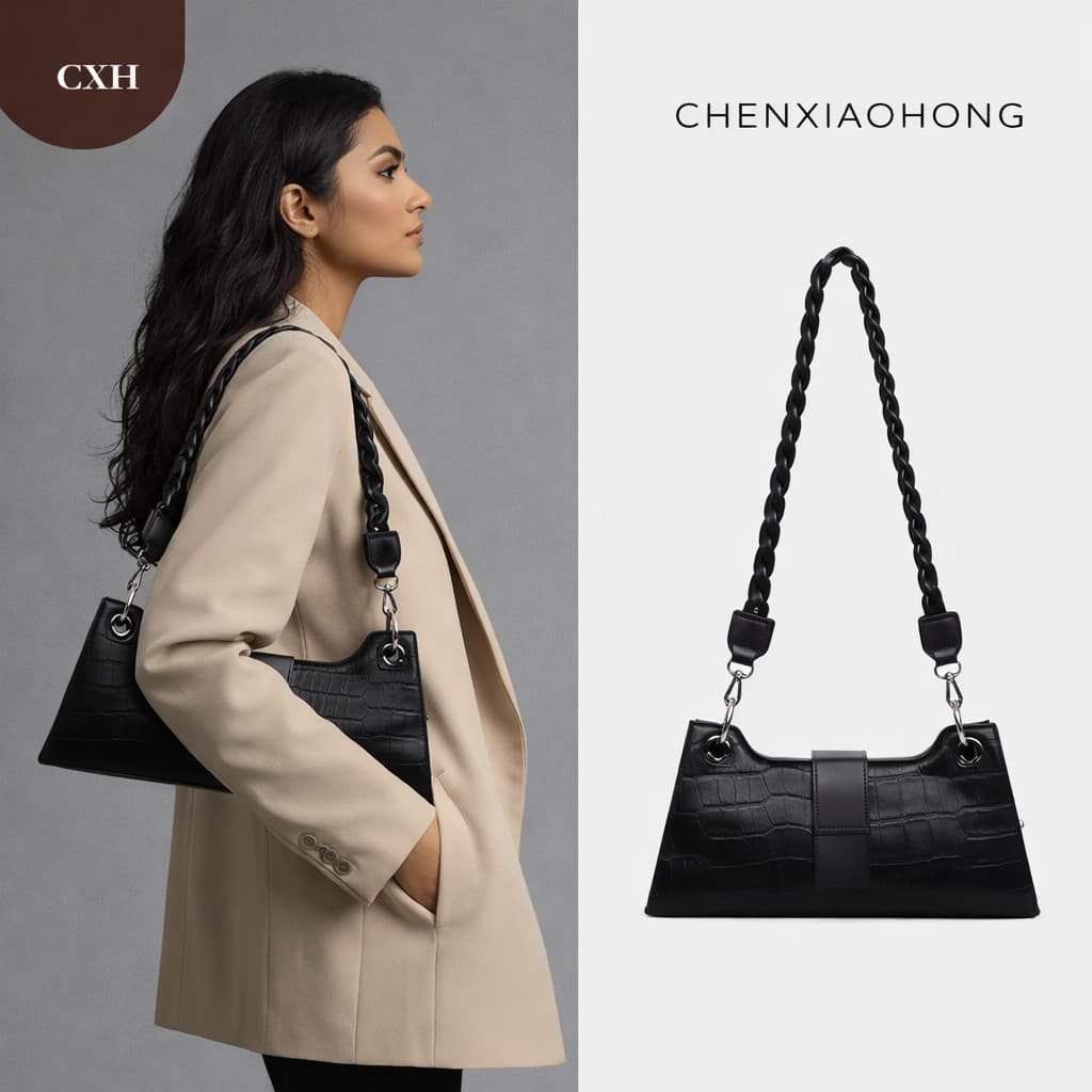 CHENXIAOHONG Bolsas de ombro, bolsas transversais, bolsas de mão, bolsas compridas de couro, estilo vintage