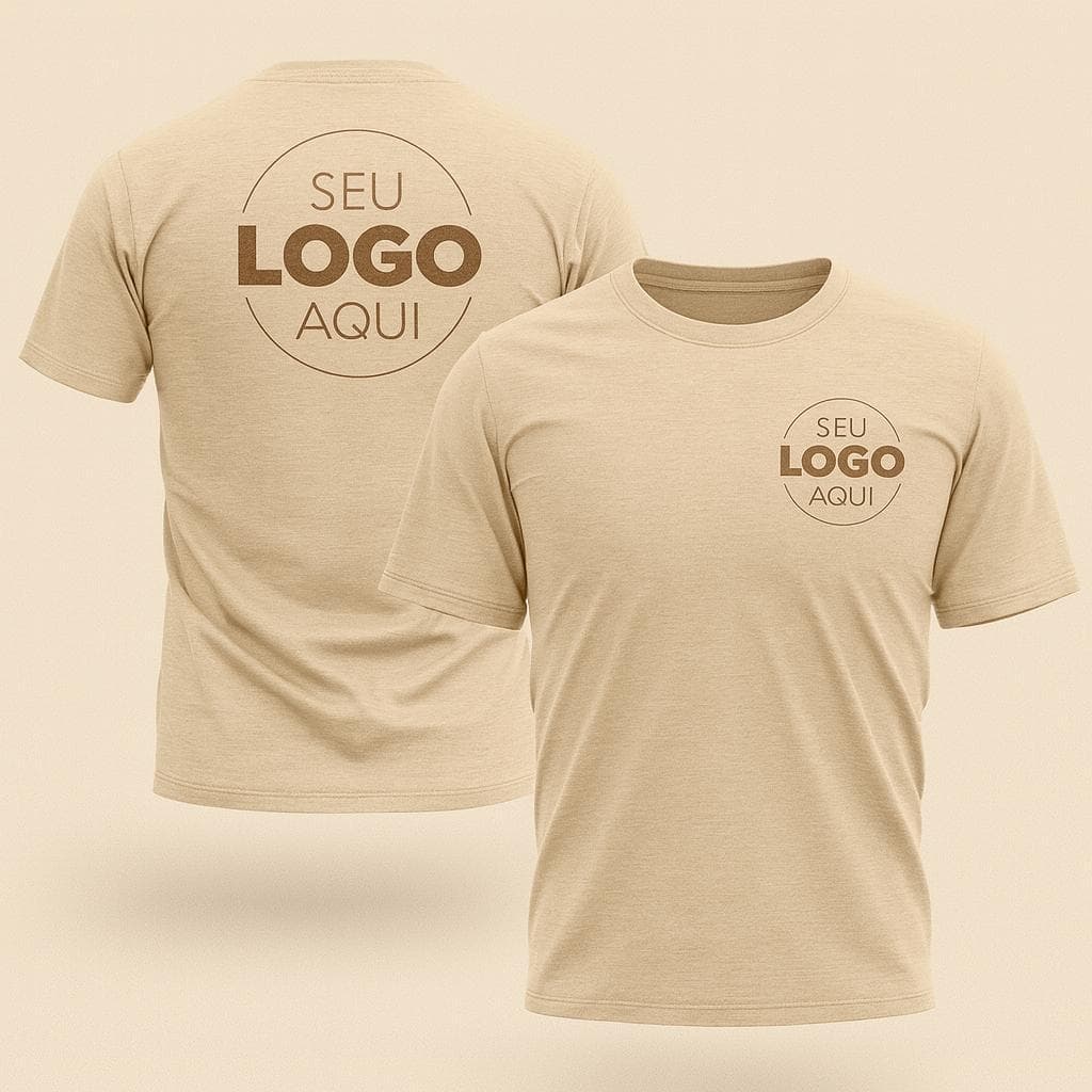 Camiseta Personalizada Basica Estampada Uniforme Empresa 100% Algodão Logo P ao G3 envio rapido