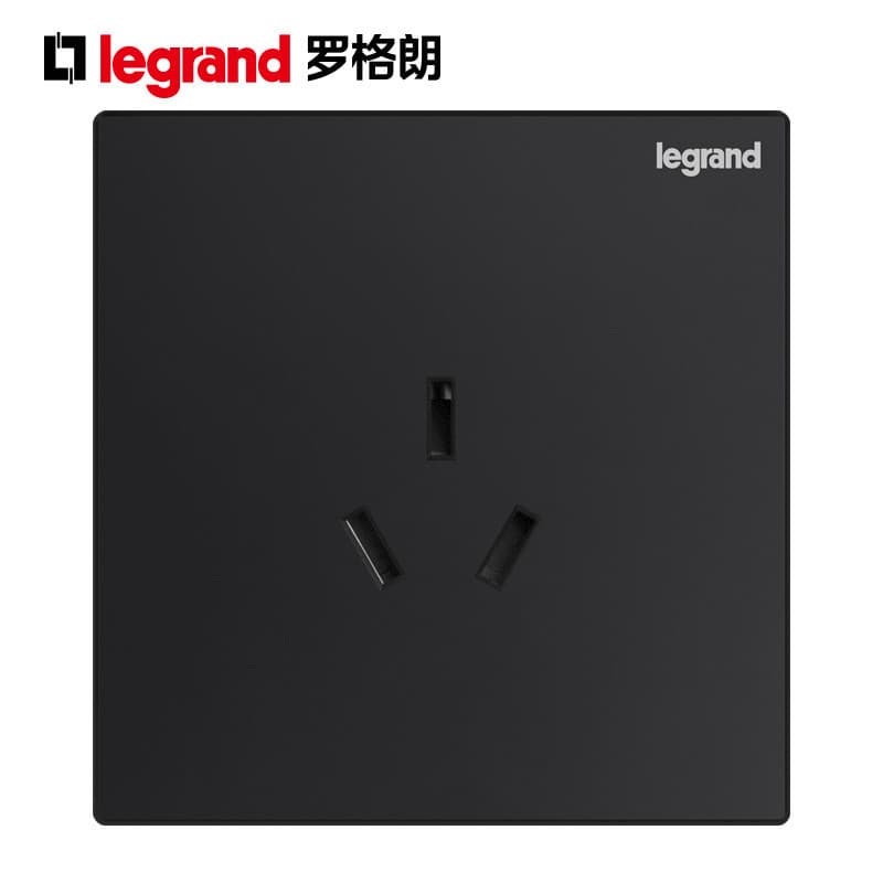 Rogerang interruptor soquete Yijing carbono preto 16A três plug ar condicionado aquecedor de água plug doméstico escondi